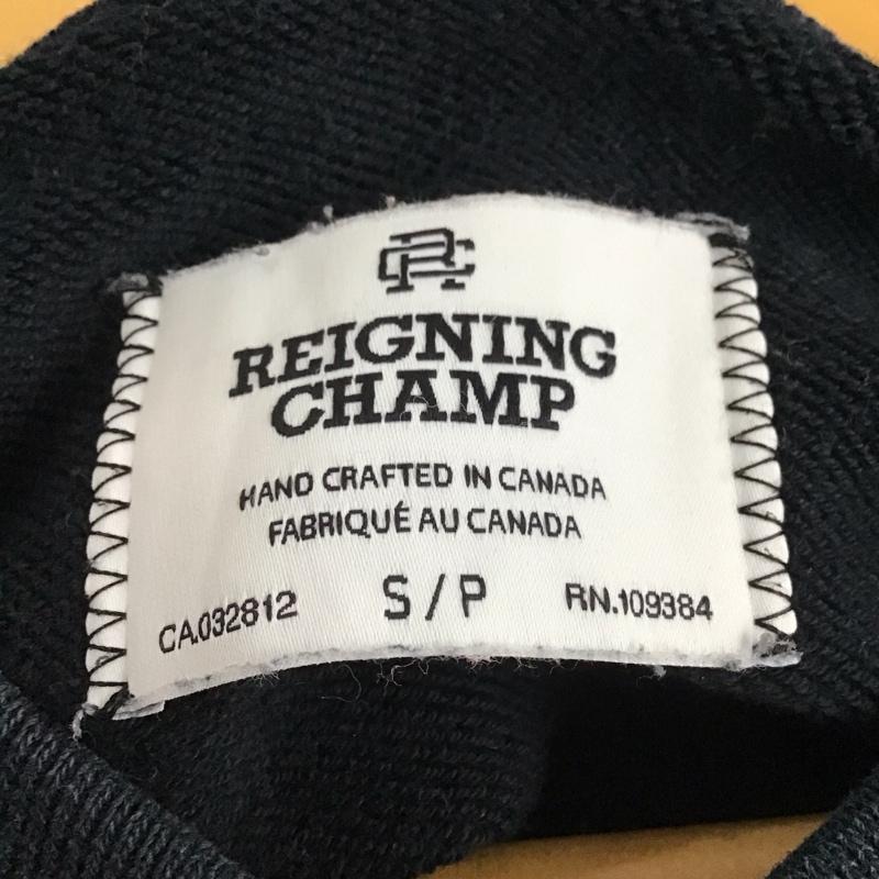 レイニングチャンプ REIGNING CHAMP トレーナー 長袖 長袖トレーナー スウェット クルーネック プルオーバー S 無地 黒 / ブラック / black メンズ USED 古着 中古 10154024