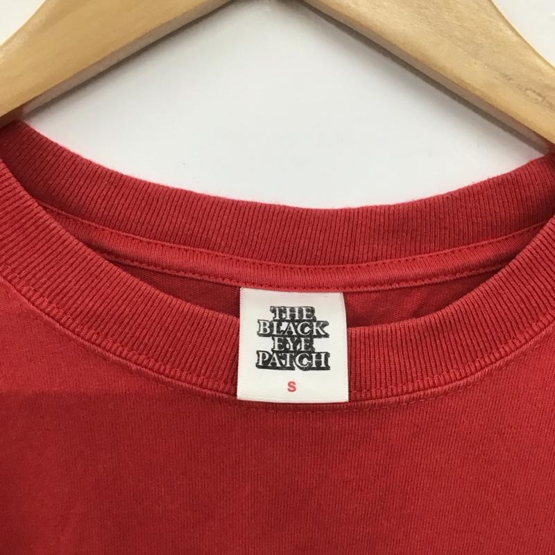 ブラックアイパッチ Black eye patch Tシャツ 半袖 半袖カットソー プリントTシャツ クルーネックカットソー S ロゴ、文字 赤 / レッド / red メンズ USED 古着 中古 10154025