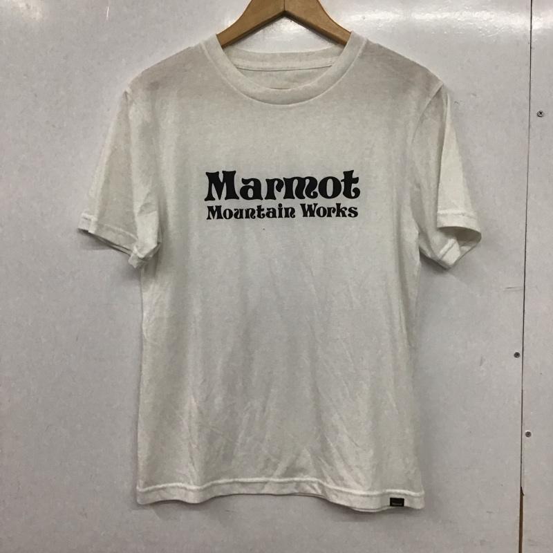 マーモット Marmot Tシャツ 半袖 半袖カットソー プリントTシャツ クルーネックカットソー M ロゴ、文字 白 / ホワイト / white メンズ USED 古着 中古 10154026