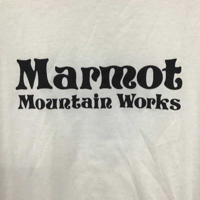 マーモット Marmot Tシャツ 半袖 半袖カットソー プリントTシャツ クルーネックカットソー M ロゴ、文字 白 / ホワイト / white メンズ USED 古着 中古 10154026