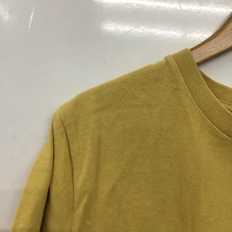 カブー KAVU Tシャツ 半袖 半袖カットソー プリントTシャツ クルーネックカットソー M ロゴ、文字 黄 / イエロー / yellow メンズ USED 古着 中古 10154027