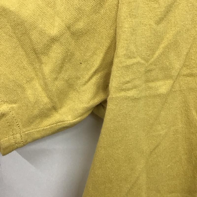 カブー KAVU Tシャツ 半袖 半袖カットソー プリントTシャツ クルーネックカットソー M ロゴ、文字 黄 / イエロー / yellow メンズ USED 古着 中古 10154027