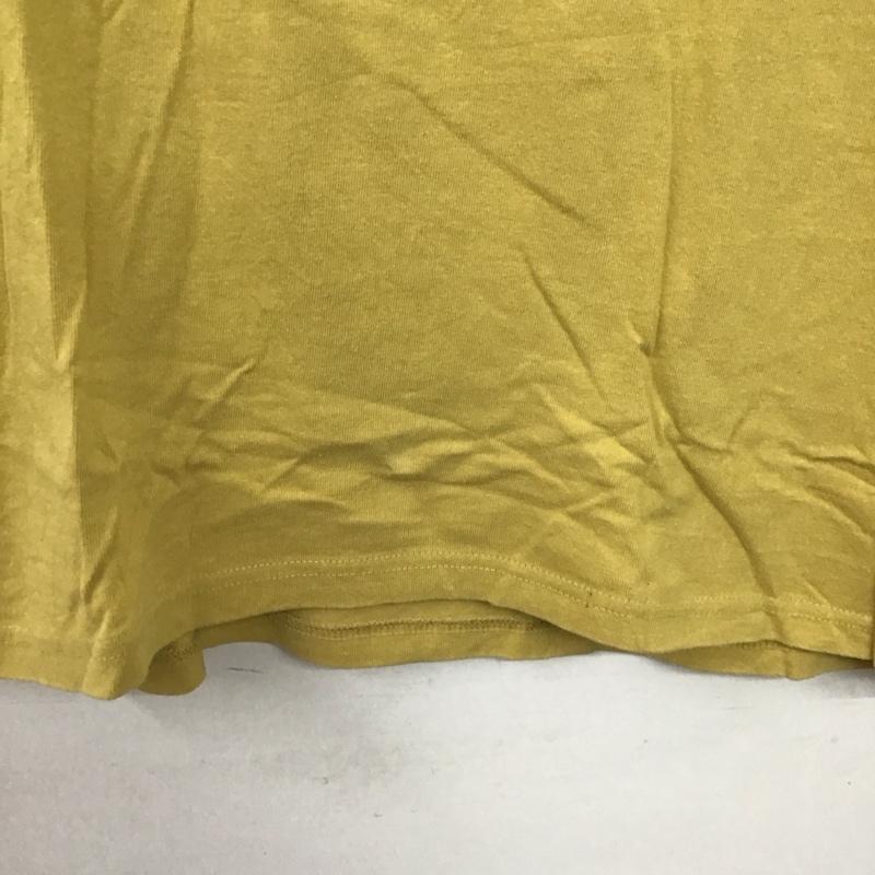 カブー KAVU Tシャツ 半袖 半袖カットソー プリントTシャツ クルーネックカットソー M ロゴ、文字 黄 / イエロー / yellow メンズ USED 古着 中古 10154027