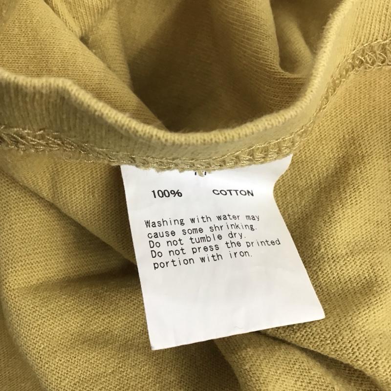 カブー KAVU Tシャツ 半袖 半袖カットソー プリントTシャツ クルーネックカットソー M ロゴ、文字 黄 / イエロー / yellow メンズ USED 古着 中古 10154027