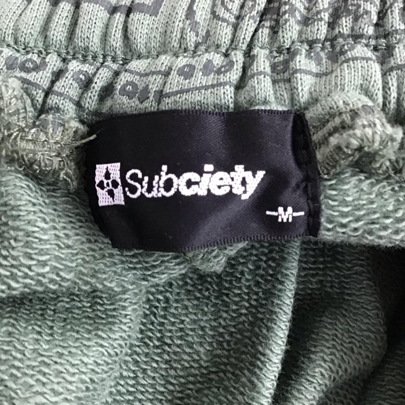 サブサエティ Subciety パンツ ショートパンツ ハーフパンツ ショートパンツ カジュアルパンツ M プリント カーキ / カーキ / khaki メンズ USED 古着 中古 10154030