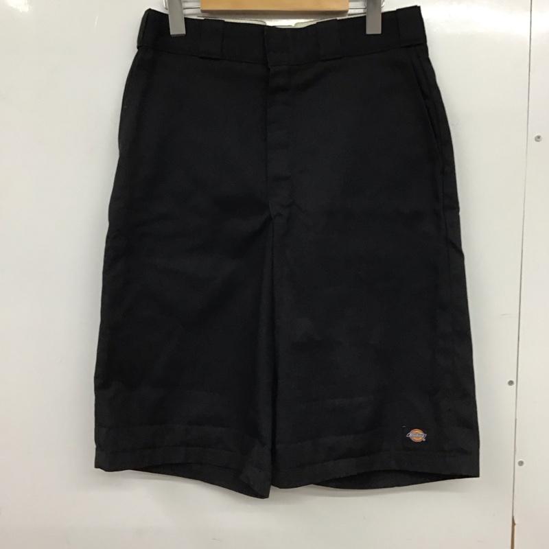 ディッキーズ Dickies パンツ ショートパンツ ハーフパンツ ショートパンツ カジュアルパンツ 32インチ ロゴ、文字 黒 / ブラック / black メンズ USED 古着 中古 10154032