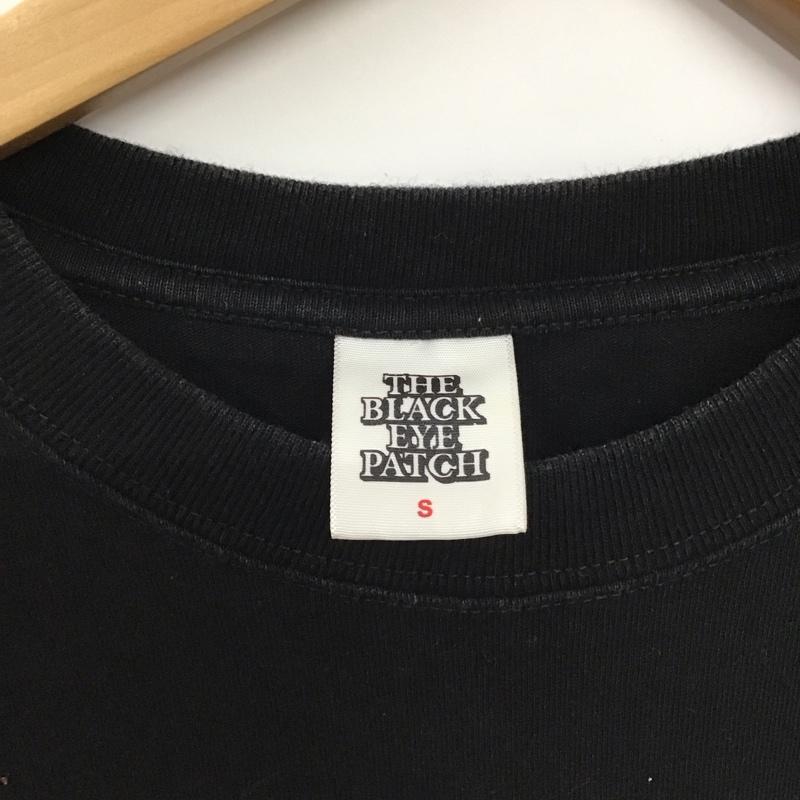 ブラックアイパッチ Black eye patch Tシャツ 半袖 半袖カットソー プリントTシャツ クルーネックカットソー S ロゴ、文字 黒 / ブラック / black メンズ USED 古着 中古 10154034