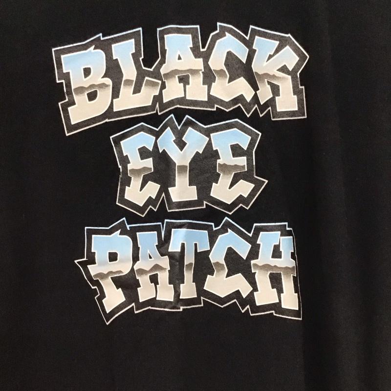 ブラックアイパッチ Black eye patch Tシャツ 半袖 半袖カットソー プリントTシャツ クルーネックカットソー S ロゴ、文字 黒 / ブラック / black メンズ USED 古着 中古 10154034