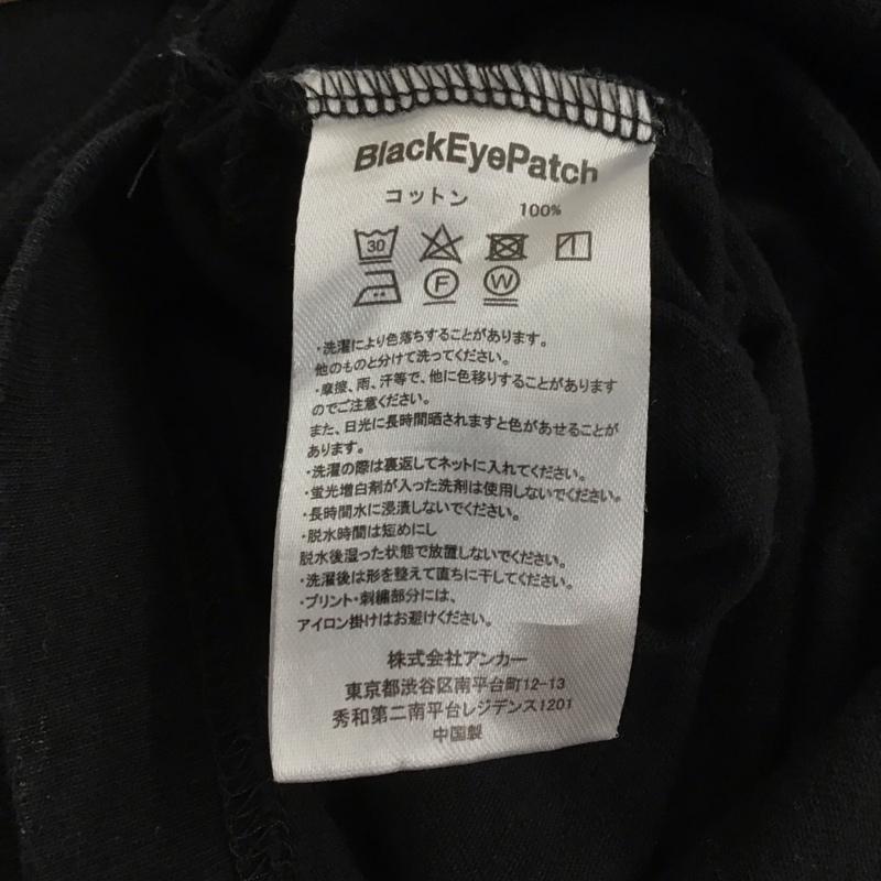ブラックアイパッチ Black eye patch Tシャツ 半袖 半袖カットソー プリントTシャツ クルーネックカットソー S ロゴ、文字 黒 / ブラック / black メンズ USED 古着 中古 10154034