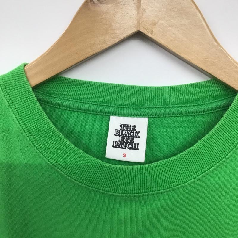 ブラックアイパッチ Black eye patch Tシャツ 半袖 半袖カットソー プリントTシャツ クルーネックカットソー S ロゴ、文字 緑 / グリーン / green メンズ USED 古着 中古 10154035