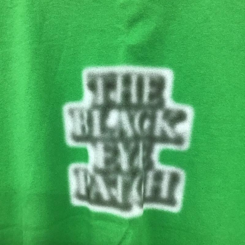 ブラックアイパッチ Black eye patch Tシャツ 半袖 半袖カットソー プリントTシャツ クルーネックカットソー S ロゴ、文字 緑 / グリーン / green メンズ USED 古着 中古 10154035