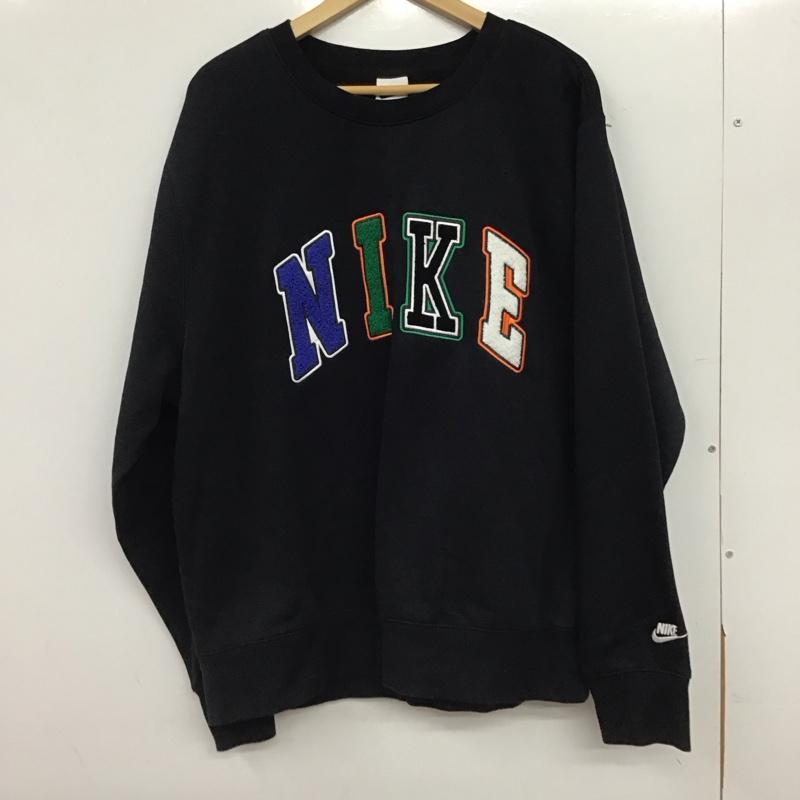 ナイキ NIKE トレーナー 長袖 fz0880-010 トレーナー スウェット XXL ロゴ、文字 黒 / ブラック / black メンズ USED 古着 中古 10154037