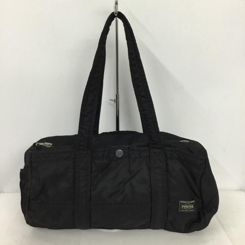 ポーター PORTER ボストンバッグ ボストンバッグ ミニボストン タンカー ロゴ、文字 黒 / ブラック / black メンズ USED 古着 中古 10154038