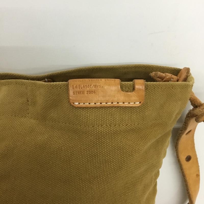 バトラーヴァーナーセイルス Butler Verner Sails ショルダーバッグ ショルダーバッグ NAUGHTIAM キャンバス レザー 無地 キャメル / キャメル / メンズ USED 古着 中古 10154040