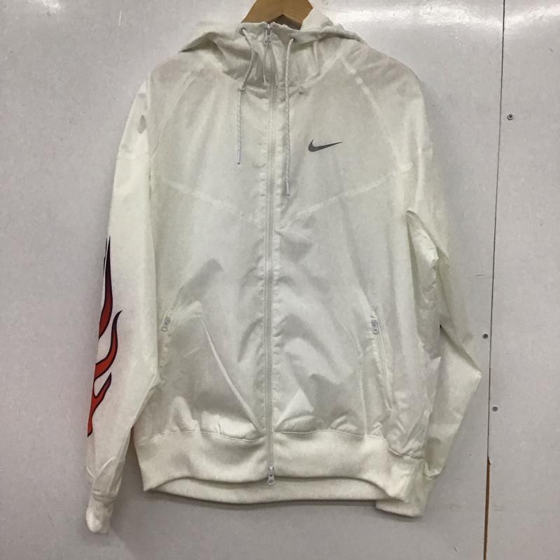 ナイキ NIKE ジャケット、上着 ジャンパー、ブルゾン ib3878-100 ウインドランナージャケット L ロゴ、文字 白 / ホワイト / white メンズ USED 古着 中古 10154044