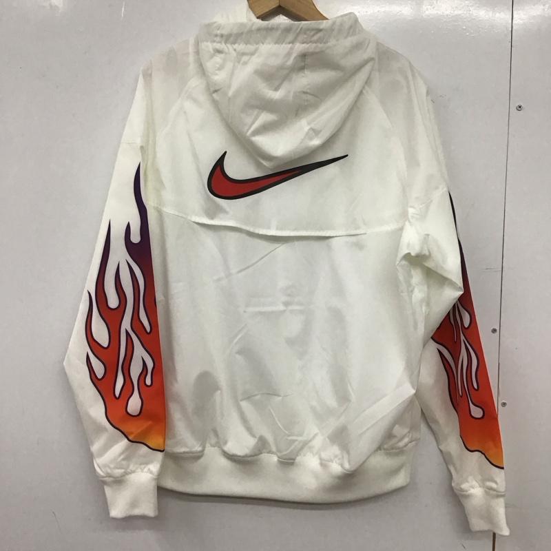 ナイキ NIKE ジャケット、上着 ジャンパー、ブルゾン ib3878-100 ウインドランナージャケット L ロゴ、文字 白 / ホワイト / white メンズ USED 古着 中古 10154044