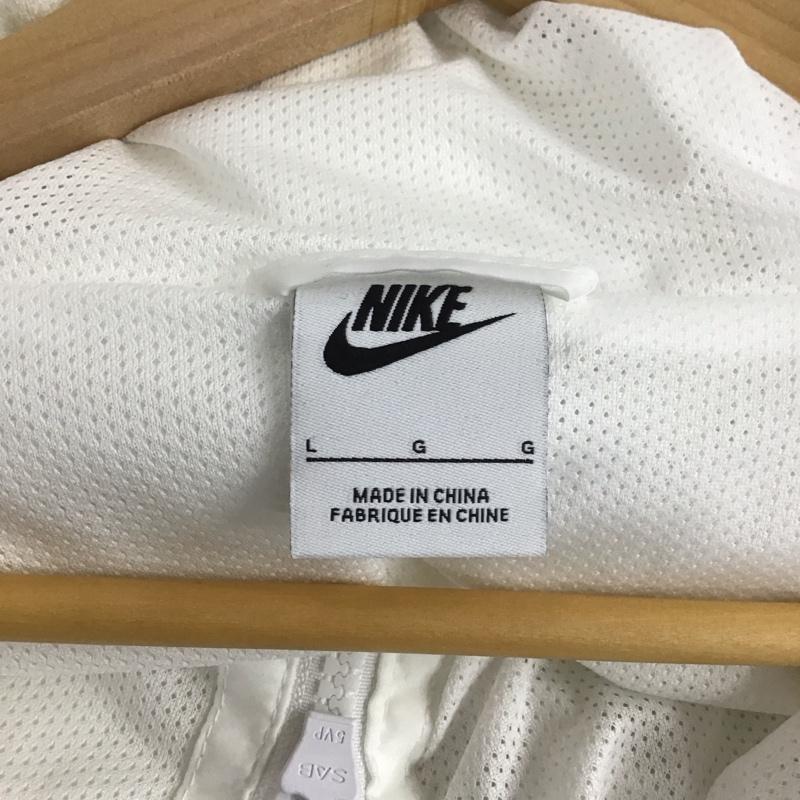 ナイキ NIKE ジャケット、上着 ジャンパー、ブルゾン ib3878-100 ウインドランナージャケット L ロゴ、文字 白 / ホワイト / white メンズ USED 古着 中古 10154044