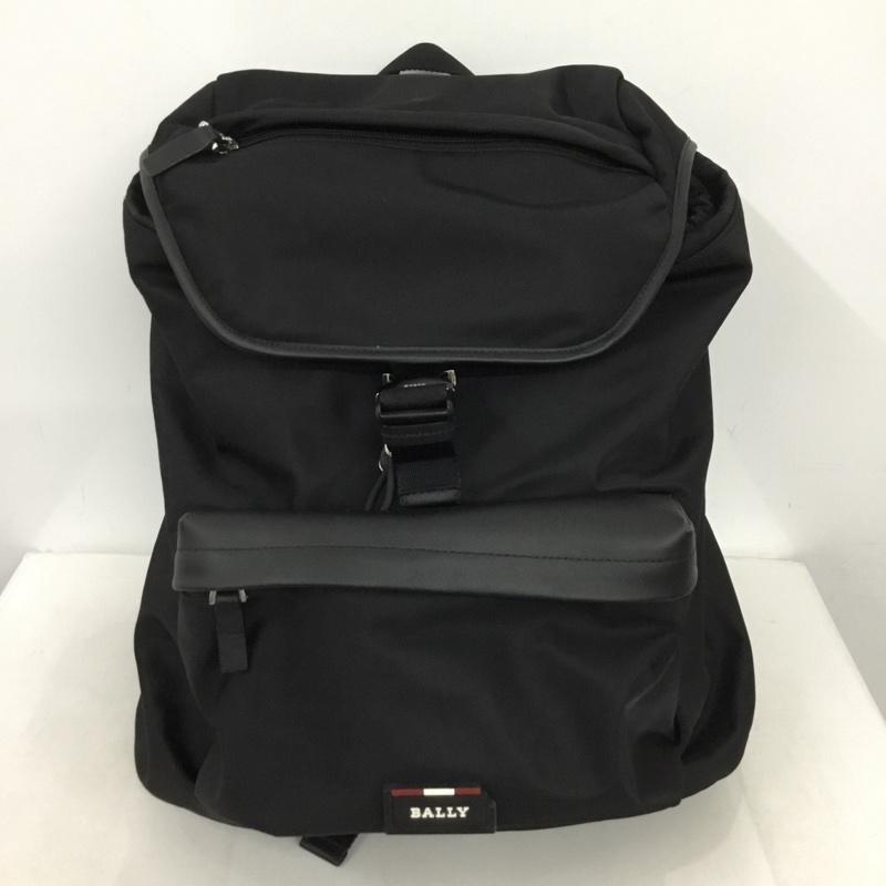 バリー BALLY リュックサック、デイパック リュックサック、デイバッグ ロゴ、文字 黒 / ブラック / black メンズ USED 古着 中古 10154045
