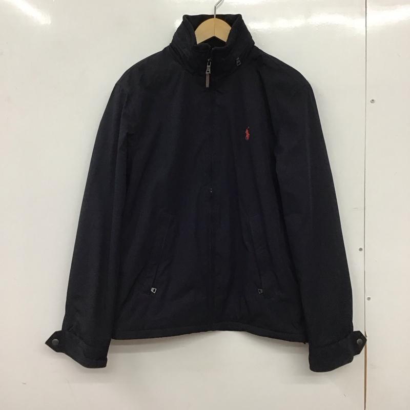 ポロラルフローレン POLO RALPH LAUREN ジャケット、上着 ジャンパー、ブルゾン ジップアップジャケット ナイロンジャケット アウター S ロゴ、文字 紺 / ネイビー / navy メンズ USED 古着 中古 10154046