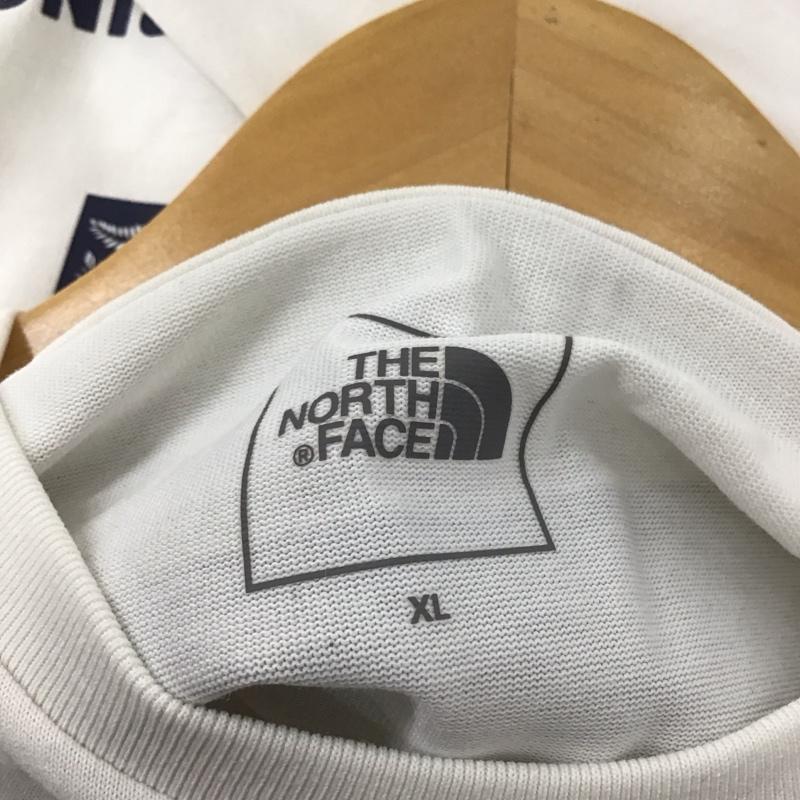 ザノースフェイス THE NORTH FACE Tシャツ 半袖 ntw32349 S/SBandanaSquareLogoTee プリントTシャツ XL ロゴ、文字 白 / ホワイト / white メンズ USED 古着 中古 10154048