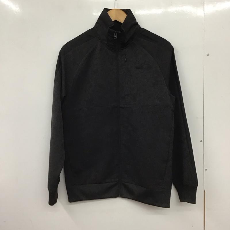 プーマ PUMA ジャケット、上着 ジャンパー、ブルゾン ジップアップジャケット ジャージ アウター XS ロゴ、文字 黒 / ブラック / black メンズ USED 古着 中古 10154050