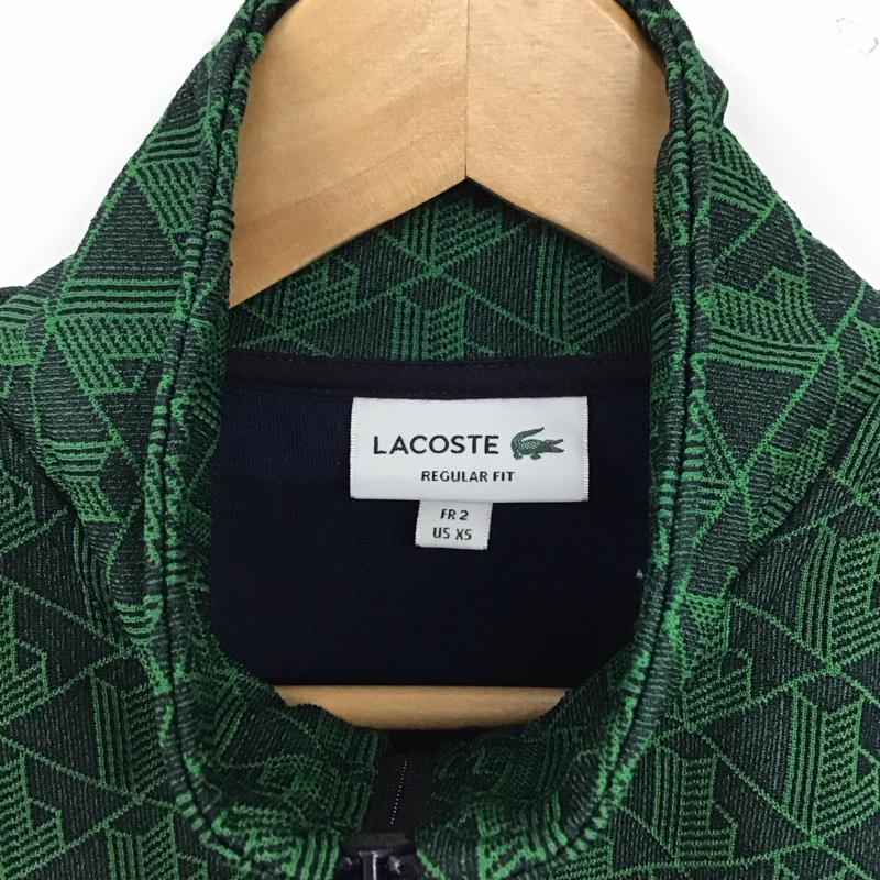 ラコステ LACOSTE ジャケット、上着 ジャンパー、ブルゾン ジップアップジャケット ジャージ アウター 2 ロゴ、文字 緑 / グリーン / green メンズ USED 古着 中古 10154051