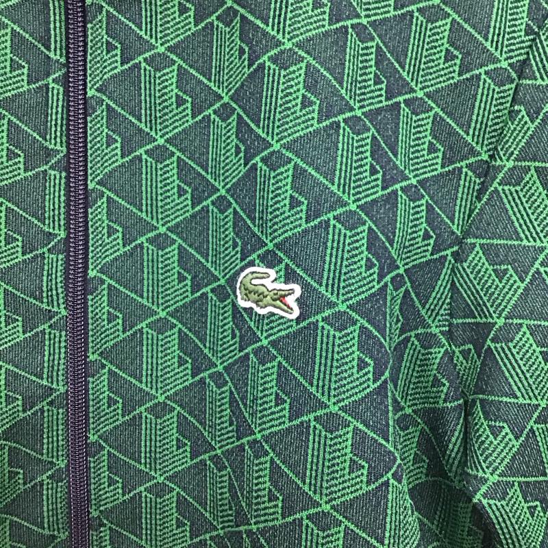 ラコステ LACOSTE ジャケット、上着 ジャンパー、ブルゾン ジップアップジャケット ジャージ アウター 2 ロゴ、文字 緑 / グリーン / green メンズ USED 古着 中古 10154051