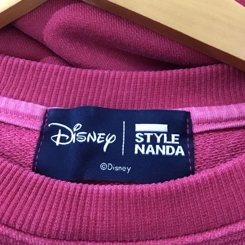 スタイルナンダ STYLENANDA トレーナー 長袖 長袖トレーナー スウェット クルーネック プルオーバー ディズニー FREE プリント えんじ / ワインレッド / dark red メンズ USED 古着 中古 10154052