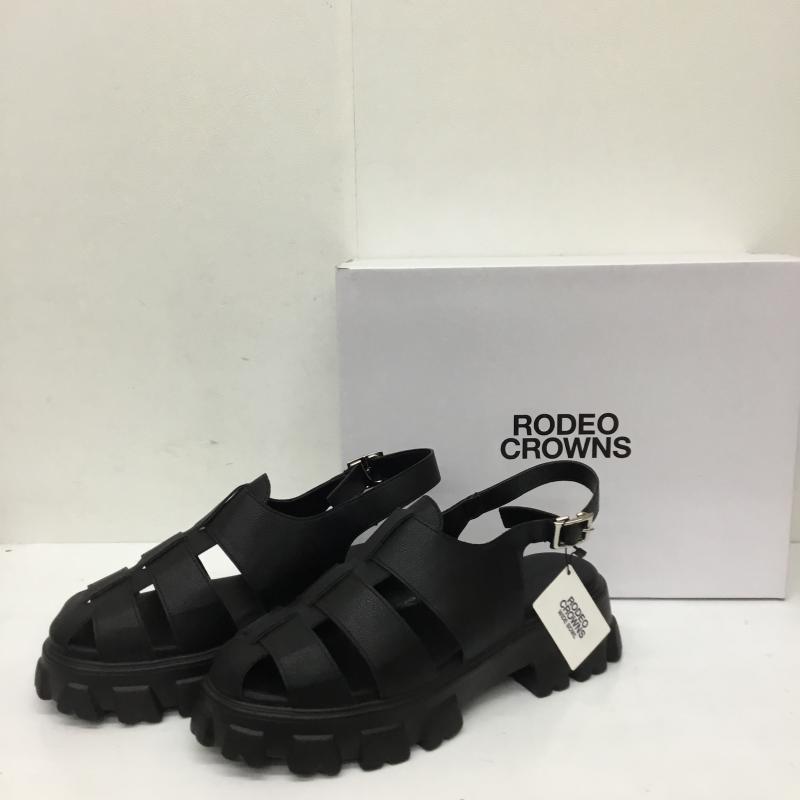 ロデオクラウンズ Rodeo Crowns サンダル サンダル 421HSR55-0661 L 無地 黒 / ブラック / black レディース USED 古着 中古 10154100