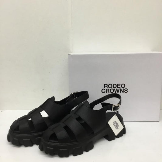 ロデオクラウンズ Rodeo Crowns サンダル サンダル 421HSR55-0661 L 無地 黒 / ブラック / black レディース USED 古着 中古 10154100