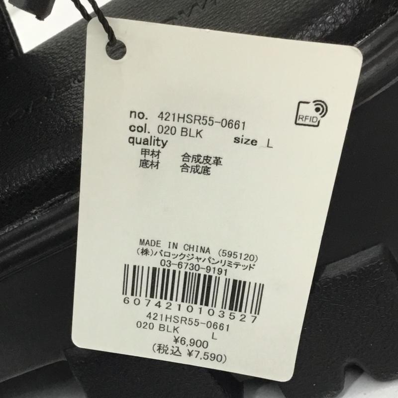 ロデオクラウンズ Rodeo Crowns サンダル サンダル 421HSR55-0661 L 無地 黒 / ブラック / black レディース USED 古着 中古 10154100
