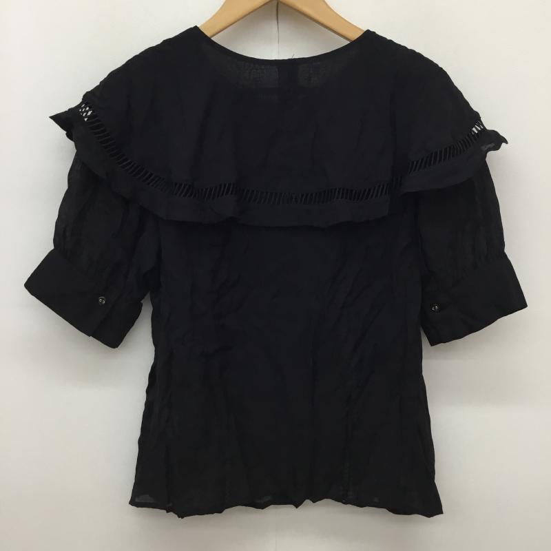 ムルーア MURUA シャツ、ブラウス 半袖 FREE 無地 黒 / ブラック / black レディース USED 古着 中古 10154101
