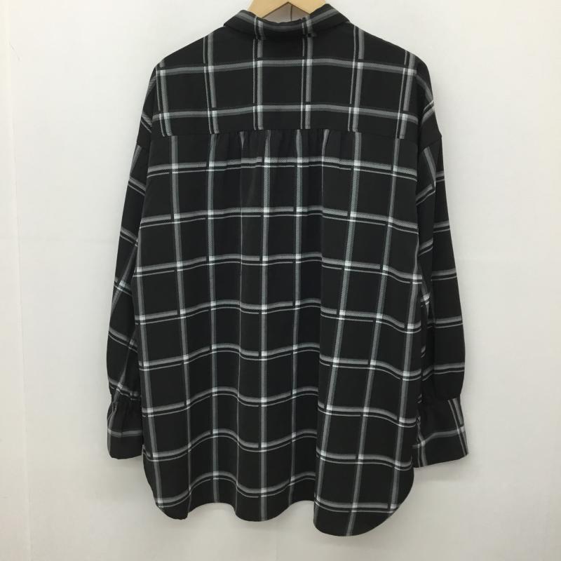 ローリーズファーム LOWRYS FARM シャツ、ブラウス 長袖 LF623392AD FREE チェック 黒 / ブラック / black レディース USED 古着 中古 10154103