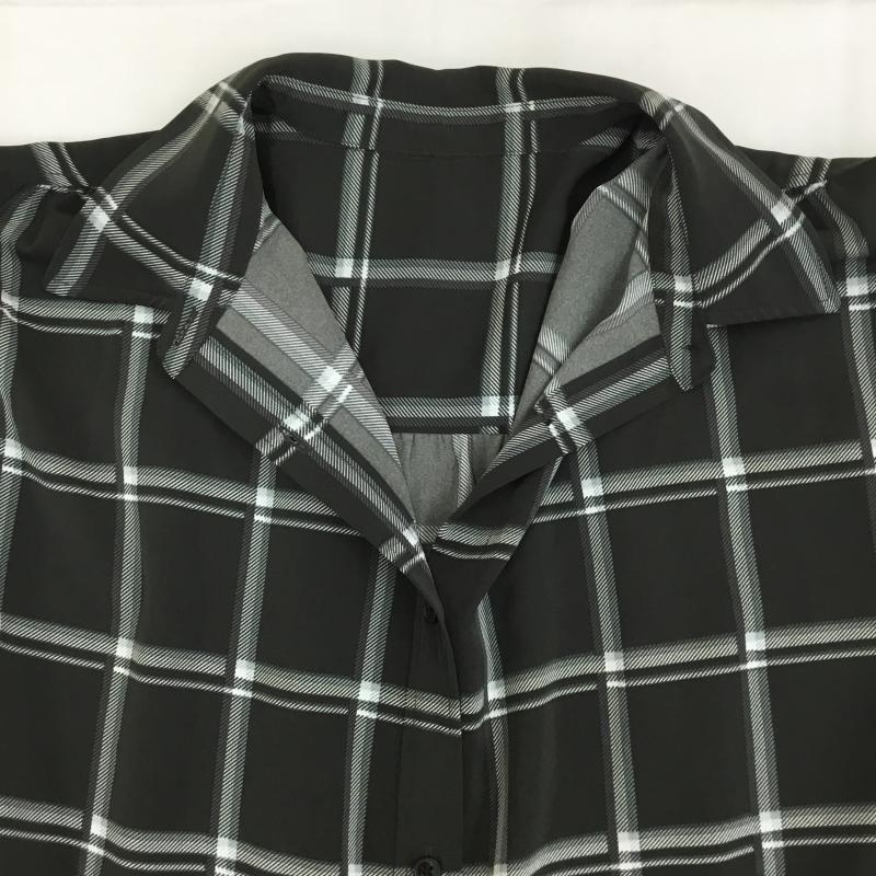 ローリーズファーム LOWRYS FARM シャツ、ブラウス 長袖 LF623392AD FREE チェック 黒 / ブラック / black レディース USED 古着 中古 10154103
