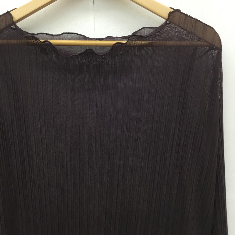 フーズフーチコ who s who Chico カットソー 長袖 CHZ1002504A0009 FREE 無地 茶 / ブラウン / brown レディース USED 古着 中古 10154104