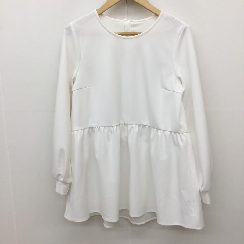 グローバルワーク GLOBAL WORK カットソー 長袖 M 無地 白 / ホワイト / white レディース USED 古着 中古 10154106