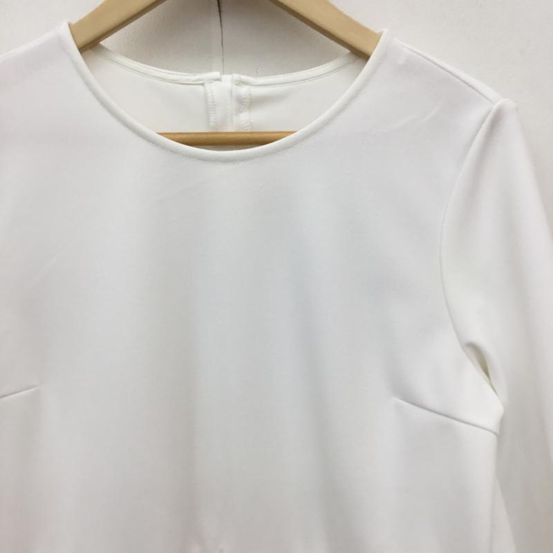 グローバルワーク GLOBAL WORK カットソー 長袖 M 無地 白 / ホワイト / white レディース USED 古着 中古 10154106