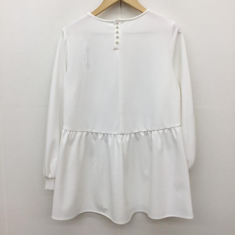 グローバルワーク GLOBAL WORK カットソー 長袖 M 無地 白 / ホワイト / white レディース USED 古着 中古 10154106