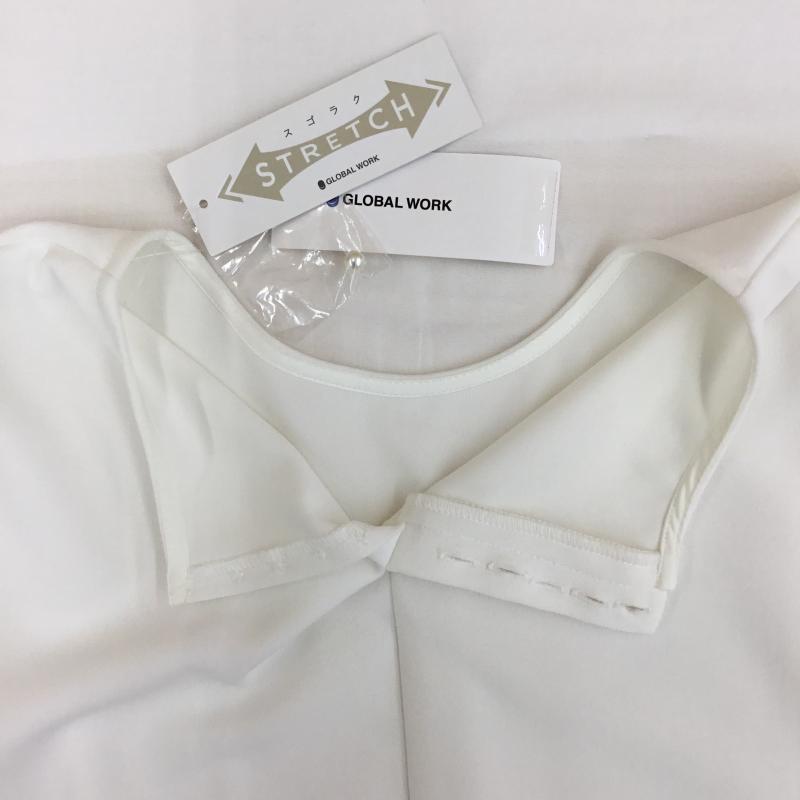 グローバルワーク GLOBAL WORK カットソー 長袖 M 無地 白 / ホワイト / white レディース USED 古着 中古 10154106