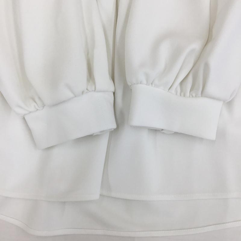 グローバルワーク GLOBAL WORK カットソー 長袖 M 無地 白 / ホワイト / white レディース USED 古着 中古 10154106