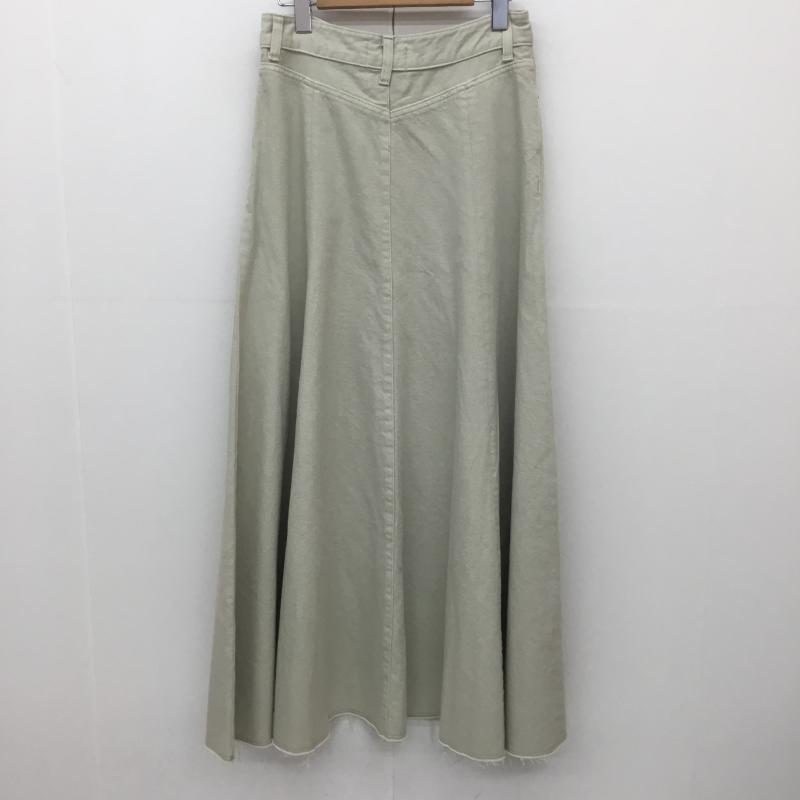 アパートバイローリーズ apart by lowrys スカート ロングスカート ボリュームデニムスカート M 無地 ベージュ / ベージュ / beige レディース USED 古着 中古 10154107