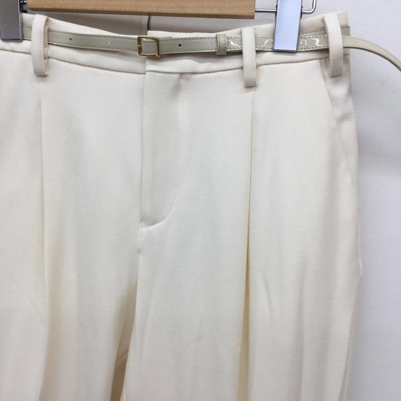 グリーンレーベルリラクシング green label relaxing パンツ スラックス 38 無地 アイボリー / アイボリー / レディース USED 古着 中古 10154110