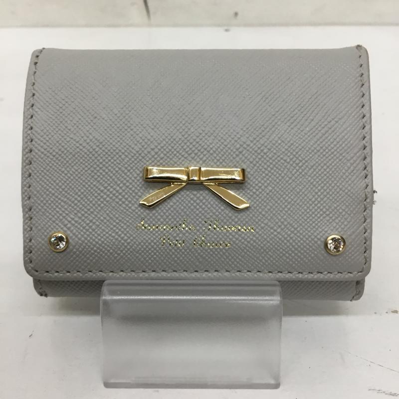 サマンサタバサ プチチョイス Samantha Thavasa Petit Choice 財布 コンパクト財布 ロゴ、文字 灰 / グレー / gray レディース USED 古着 中古 10154113
