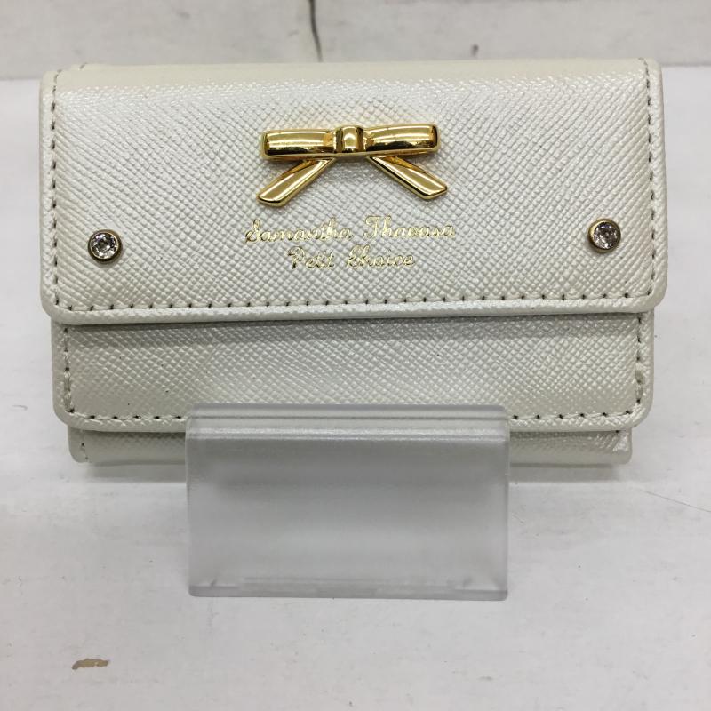 サマンサタバサ プチチョイス Samantha Thavasa Petit Choice 財布 コンパクト財布 ロゴ、文字 白 / ホワイト / white レディース USED 古着 中古 10154114