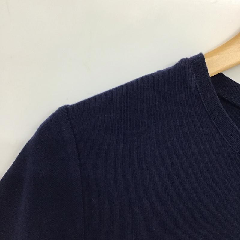 ポロラルフローレン POLO RALPH LAUREN Tシャツ 半袖 半袖カットソー 刺繍Tシャツ クルーネックカットソー M ロゴ、文字 紺 / ネイビー / navy レディース USED 古着 中古 10154122
