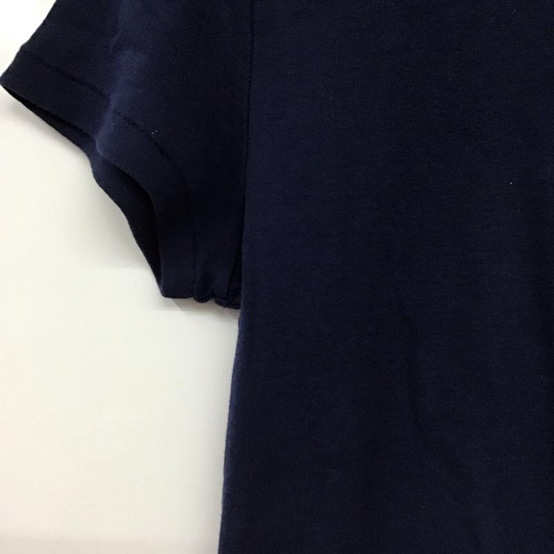 ポロラルフローレン POLO RALPH LAUREN Tシャツ 半袖 半袖カットソー 刺繍Tシャツ クルーネックカットソー M ロゴ、文字 紺 / ネイビー / navy レディース USED 古着 中古 10154122