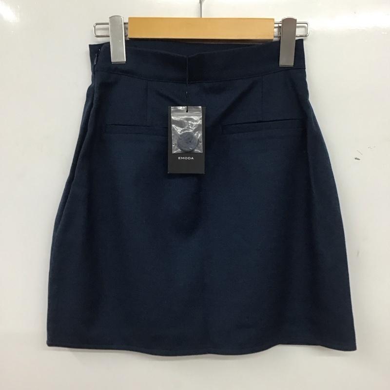 エモダ EMODA スカート ミニスカート ミニスカート タイトスカート S 無地 青 / ブルー / blue レディース USED 古着 中古 10154124