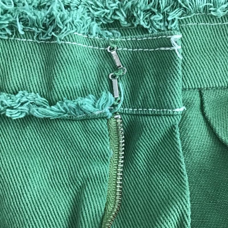 エモダ EMODA スカート ロングスカート 042210830001-01 ロングスカート タイトスカート バックスリット M 無地 緑 / グリーン / green レディース USED 古着 中古 10154125