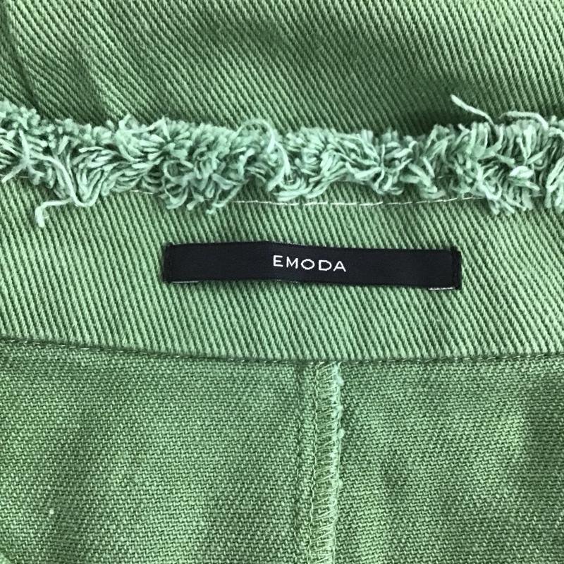 エモダ EMODA スカート ロングスカート 042210830001-01 ロングスカート タイトスカート バックスリット M 無地 緑 / グリーン / green レディース USED 古着 中古 10154125