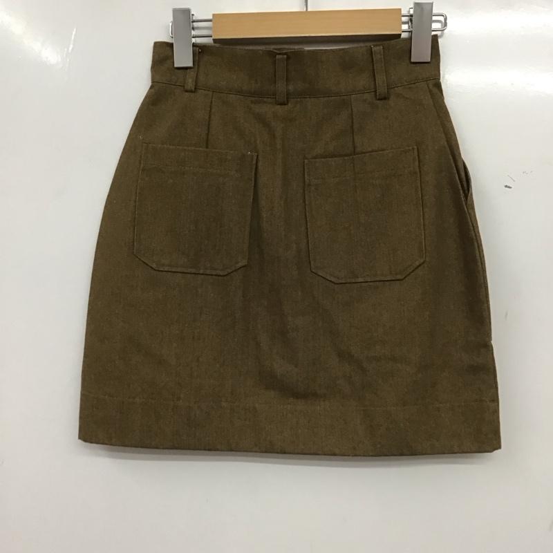エモダ EMODA スカート ミニスカート ミニスカート タイトスカート S 無地 茶 / ブラウン / brown レディース USED 古着 中古 10154127
